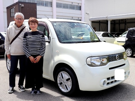ニッサン　キューブ　ご納車　Ｋ様