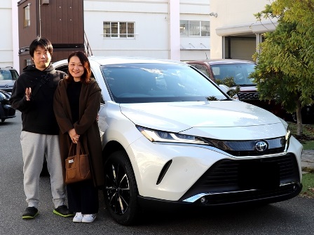 トヨタ　ハリアーＨＶ　ご納車　Ｋ様