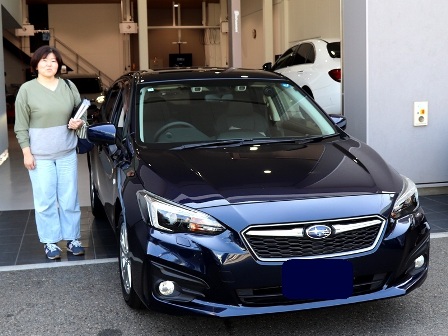 スバル　インプレッサスポーツ　ご納車　Ｎ様